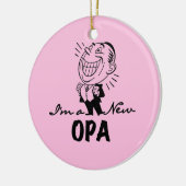 Opaの微笑の新しいTシャツおよびギフト セラミックオーナメント (左)