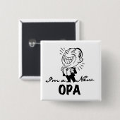 Opaの微笑の新しいTシャツおよびギフト 缶バッジ (正面&裏面)