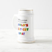 Opaの最も最高のなTシャツおよびギフトとしてさもなければ知られていて ビールジョッキ (正面左)