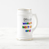 Opaの最も最高のなTシャツおよびギフトとしてさもなければ知られていて ビールジョッキ (正面右)