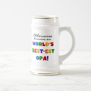 Opaの最も最高のなTシャツおよびギフトとしてさもなければ知られていて ビールジョッキ
