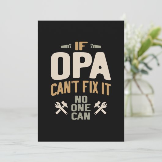 Opaもしは誰もできない修正できない – 父と祖父 招待状 (スタンド正面)