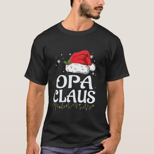 Opaクロースクリスマスファミリーグループ一致PJsクリスマス Tシャツ (正面)