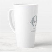 OPAスクリエレガントプトモノグラムグレーホワイトラテマグ カフェラテマグ (左アングル)