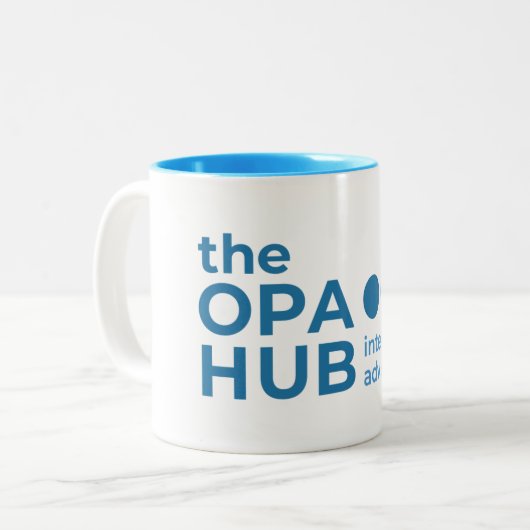 OPAハブアドバ知性があるイザーマグ2020 ツートーンマグカップ (正面左)