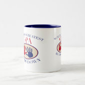 Opa最も最高のな手 ツートーンマグカップ (中央)