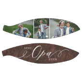 Opa最高の Ever Leather Father's Dayフォトキープサケ バスケットボール (パネル)