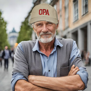 Opa – ドイツ語グランドパ 刺繍入りキャップ