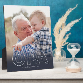 "Opa" 創立年 | 父の日フォト フォトプラーク