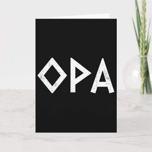 Opa Ancient Greek Pride Greek Flag Funny Greek Par カード (正面)