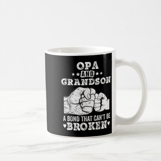 Opa And Grandson A Bond That Cant Be Broken Grandp コーヒーマグカップ (右)