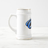 Opa blue Heart Graffiti Bierkrug Krug ビールジョッキ (左)