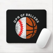 Opa Of Ballers Funny Baseball Basketball Grandpa  マウスパッド (マウス)