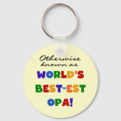 Opa Tシャツと最高のギフトとして知られている キーホルダー (正面)