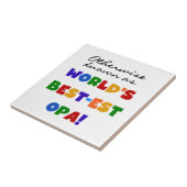 Opa Tシャツと最高のギフトとして知られている タイル (側面)