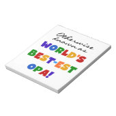 Opa Tシャツと最高のギフトとして知られている ノートパッド (回転)