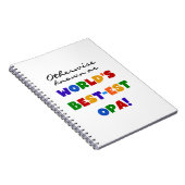 Opa Tシャツと最高のギフトとして知られている ノートブック (右側)