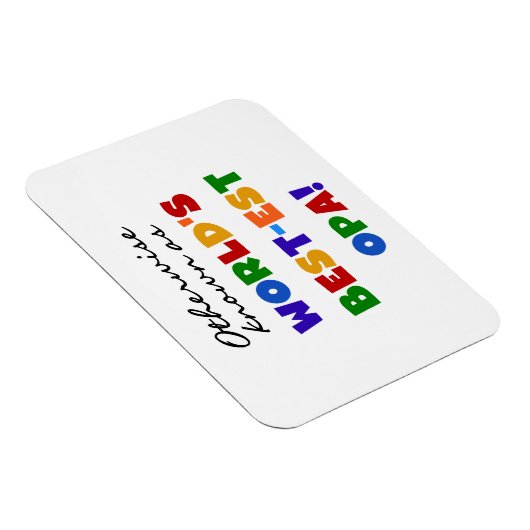 Opa Tシャツと最高のギフトとして知られている マグネット (右側)