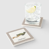 Opabinia-の有史以前の動物 ストーンコースター (横)