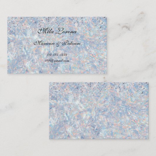 OPALをテーマにした輝きと光 名刺 (正面/裏面)