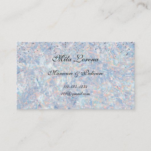 OPALをテーマにした輝きと光 名刺 (正面)