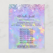 opalグリッターフェイク自筆型フライヤー チラシ (正面)