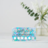 opalテクスインスパイアチャロイヤリティカード 名刺 (スタンド正面)