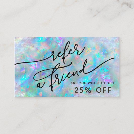 opalテクスインスパイアチャー紹介カード 名刺 (正面)