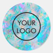 opalテクスチャのロインスパイアグ ラウンドシール (正面)