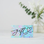 opalテクスチャギフトカード 名刺 (スタンド正面)