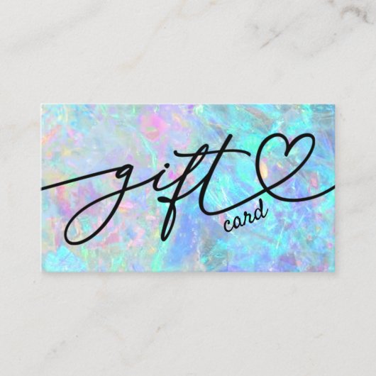 opalテクスチャギフトカード 名刺 (正面)