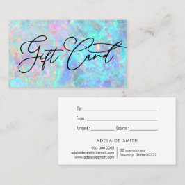 opalテクスチャフォトギフトカード 名刺