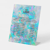 opalテクスチャ価格リストペデスタル記号 台座サイン (正面)