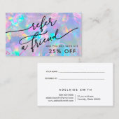 opalテクスチャ参照カード 名刺 (正面/裏面)