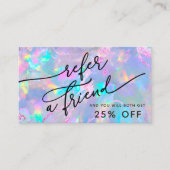 opalテクスチャ参照カード 名刺 (正面)