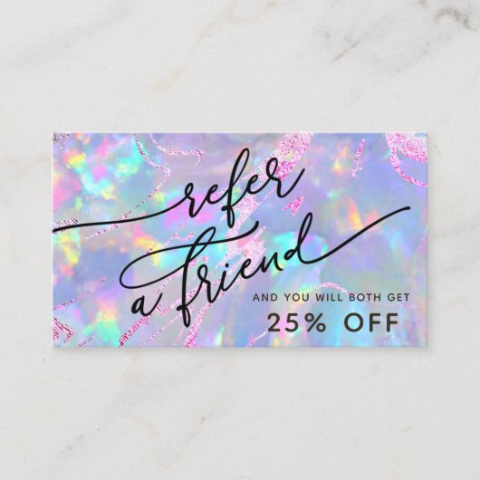 opalテクスチャ参照カード 名刺 (正面)