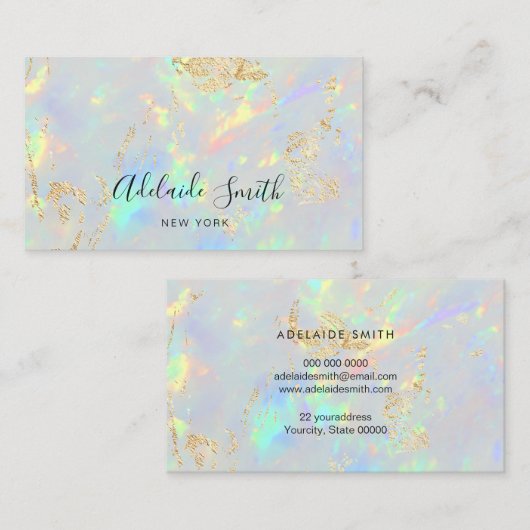 opalテクスチャ名刺 名刺 (正面/裏面)