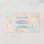 opalテクスチャ金ゴールド詳細 名刺 (裏面)