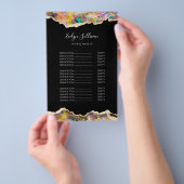 Opalデザインのブラックプライスリストフライヤー チラシ (ハンドル)