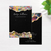 Opalデザインオンブラックジュエリーディスプレイカード (デスク)