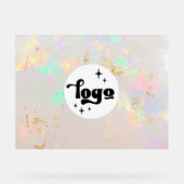 opalデザインロゴ アクリルサイン (正面)