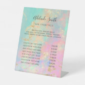 opalデザイン価格表台座標識 台座サイン (正面)