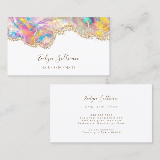 opalデザイン名刺 名刺 (正面/裏面)