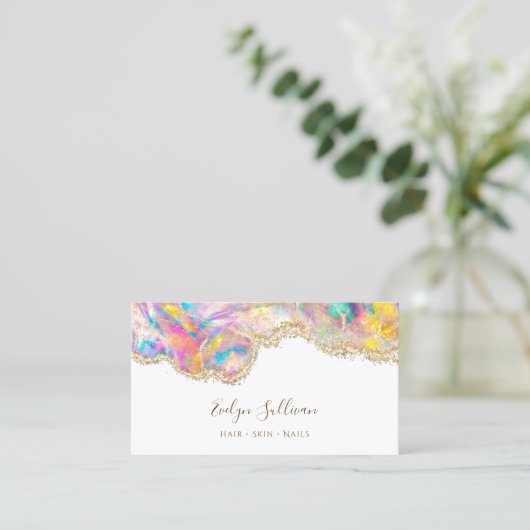 opalデザイン名刺 名刺 (スタンド正面)