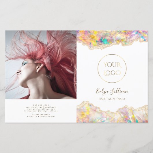 opalデザイン2折パンフレット (正面)