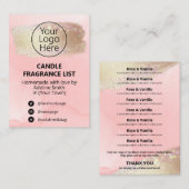 Opalモダングリッター製品リストカード 名刺 (正面/裏面)