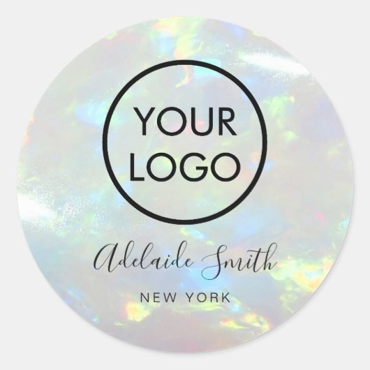 opal写真のロゴのラウンドクラシックシール ラウンドシール (正面)