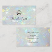 opal写真の背景のロゴ 名刺 (正面/裏面)