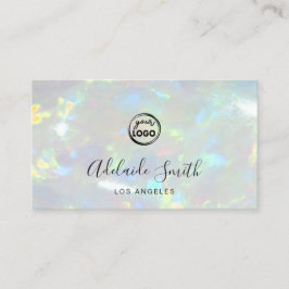 opal写真の背景のロゴ 名刺