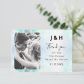 Opal写真エレガントモダンありがとう サンキューカード (スタンド正面)